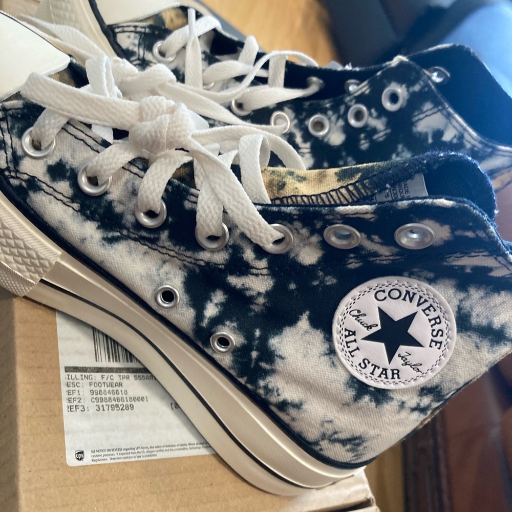 Custom Washed Platform Chuck Taylor All Star - Picture 6 of 9